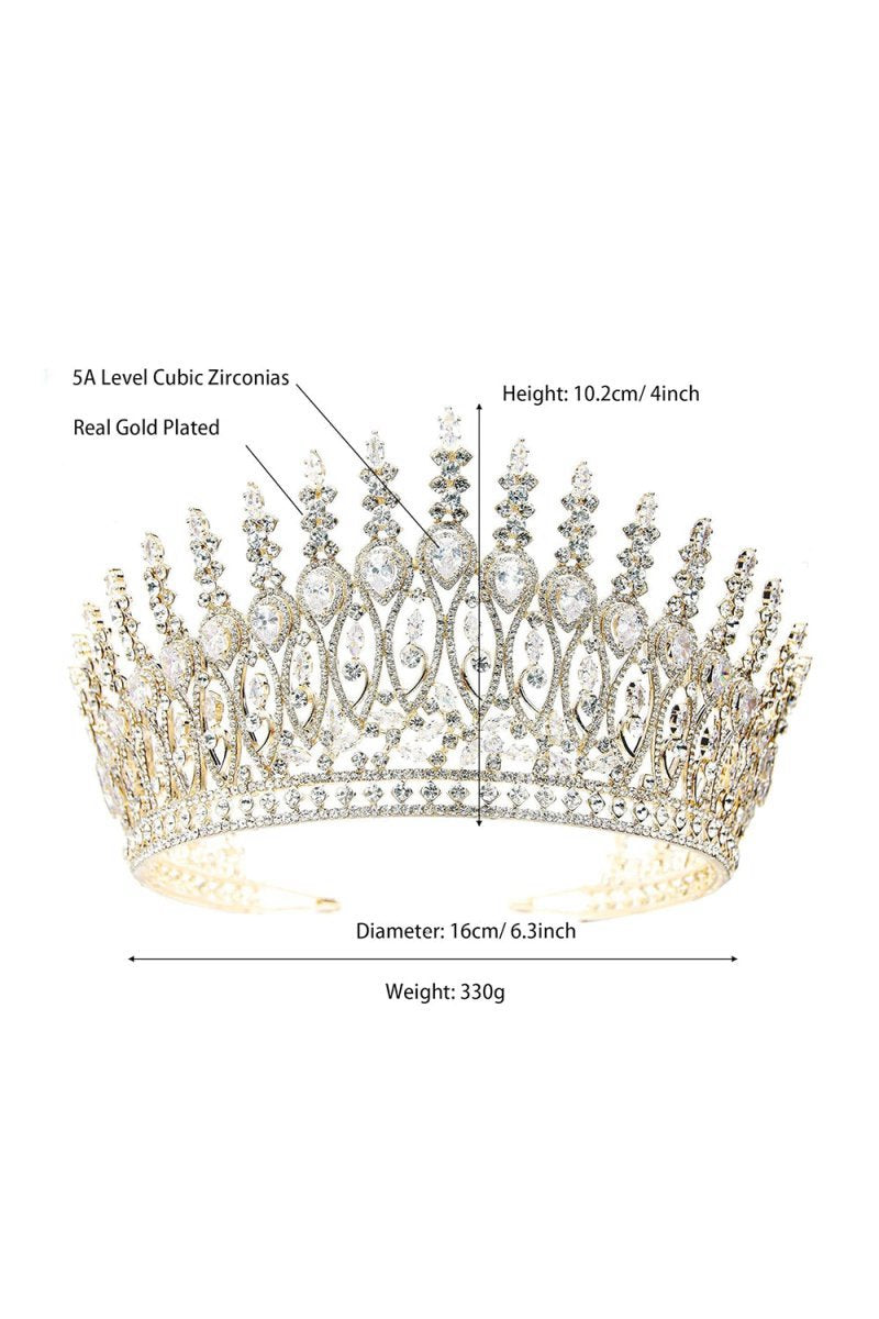 Silver Tall Wedding Tiara