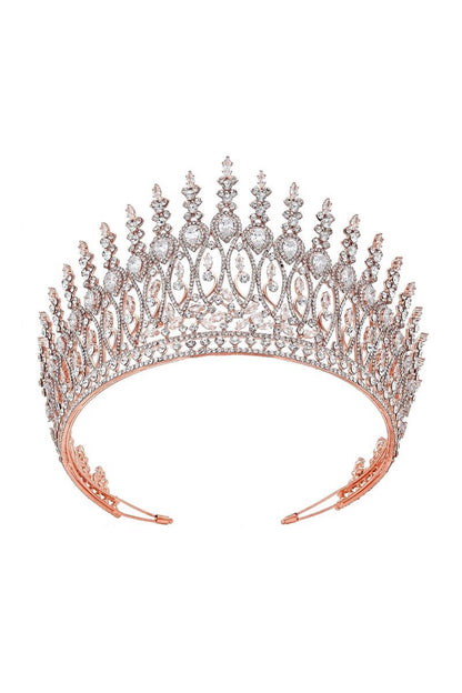 Silver Tall Wedding Tiara