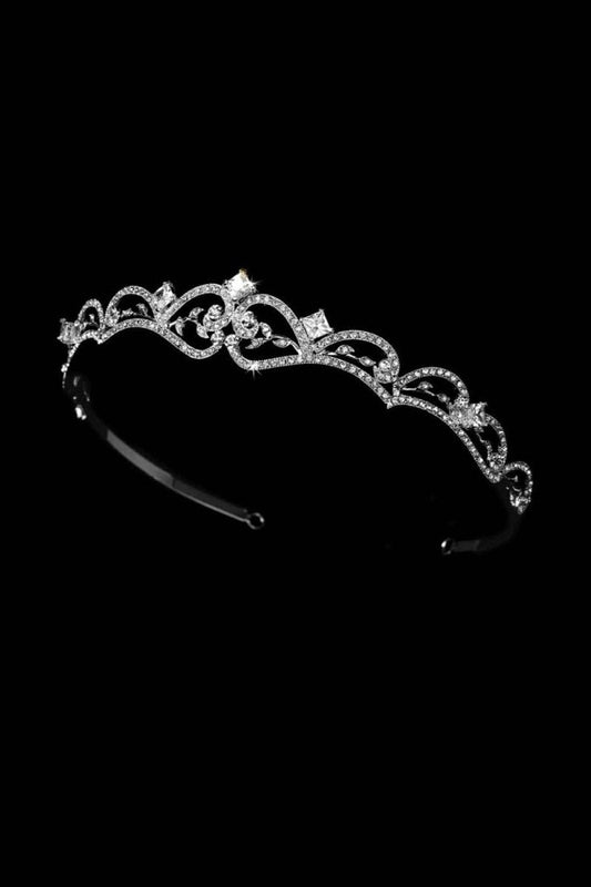 Silver Rheinstone Princess Tiara