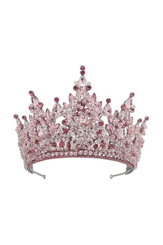Pink Rhinestone Queen Tiara