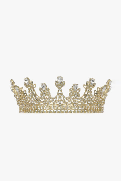 Gold Crystal Rheinstone Queen Crowns
