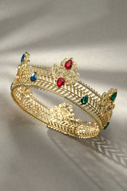 Gold Rheinstone King Crowns