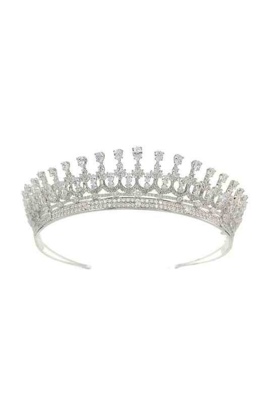 Silver Zirconia Wedding Tiara