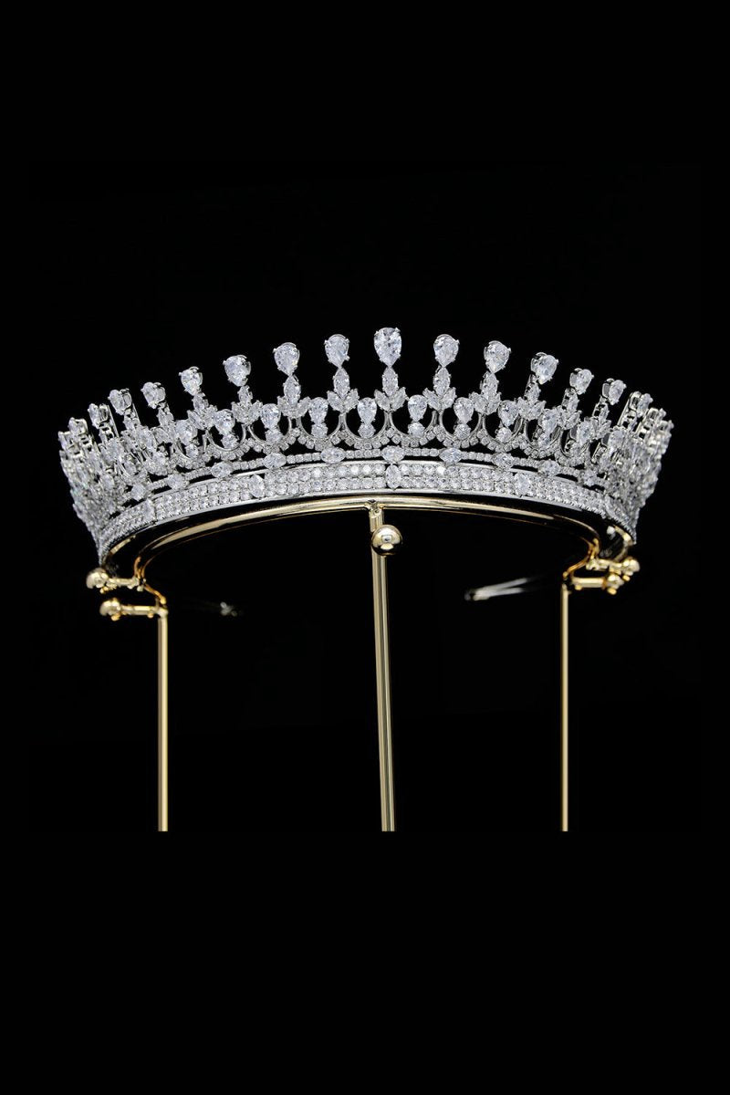Silver Zirconia Wedding Tiara