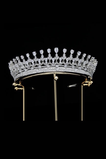 Silver Zirconia Wedding Tiara