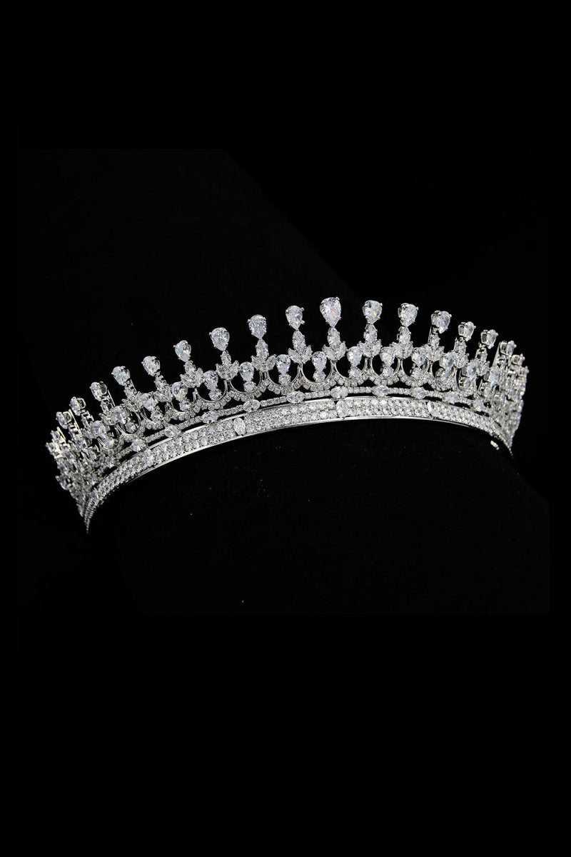 Silver Zirconia Wedding Tiara