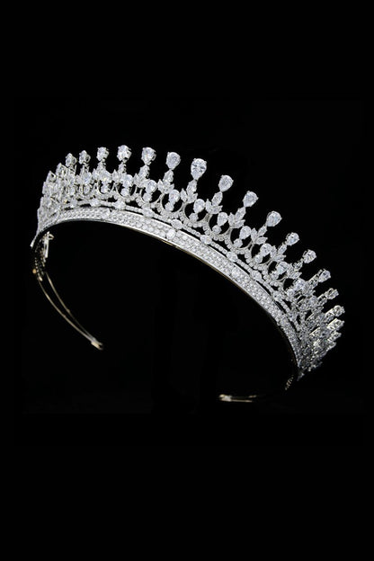Silver Zirconia Wedding Tiara
