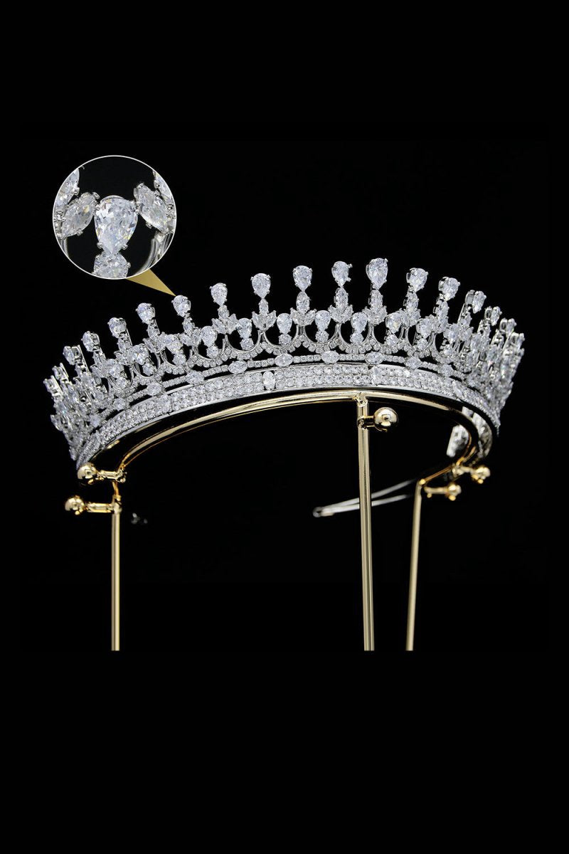 Silver Zirconia Wedding Tiara