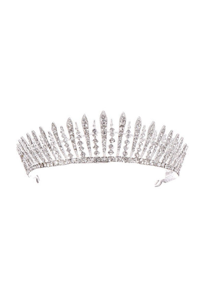 Silver Crystal Wedding Crown