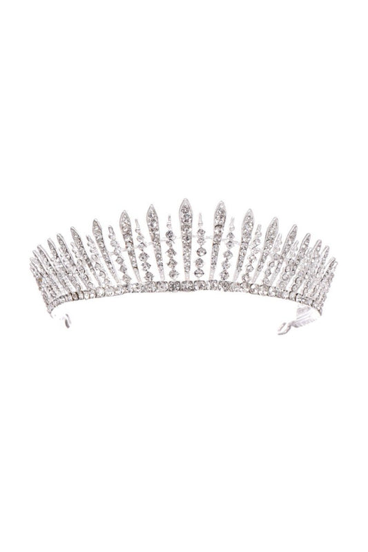 Silver Crystal Wedding Crown