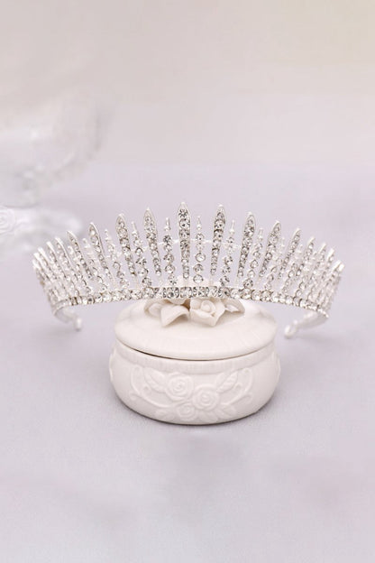 Silver Crystal Wedding Crown