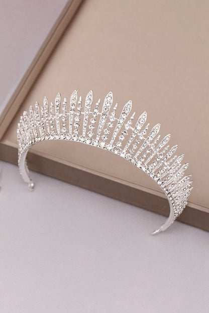 Silver Crystal Wedding Crown