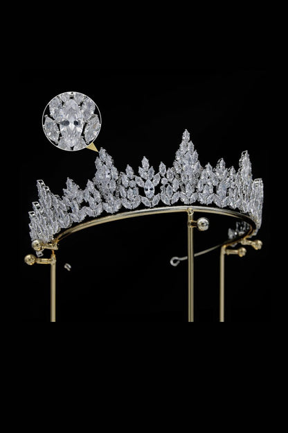Silver Zirconia Bridal Tiara
