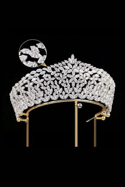 Vintage Zircon Wedding Crown