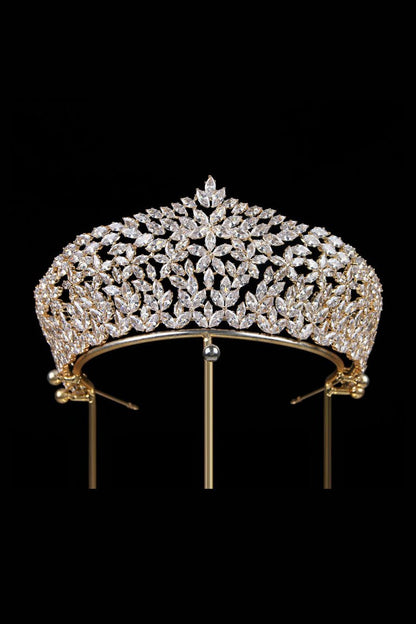 Vintage Zircon Wedding Crown