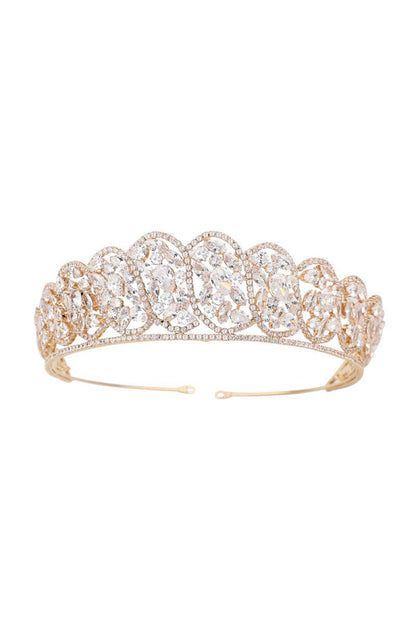 Silver Zirconia Bridal Crown