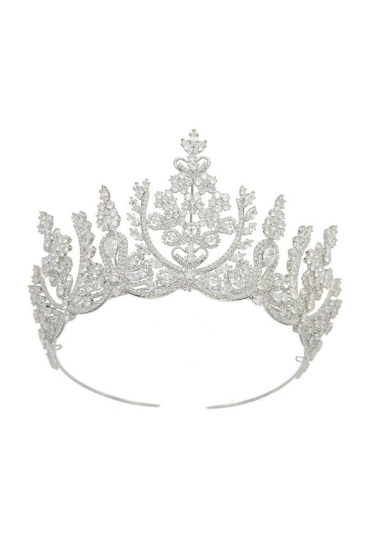 Silver Crystal Princess Crown