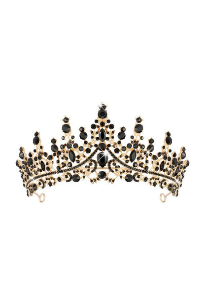 Bronze Black Crystal Tiara