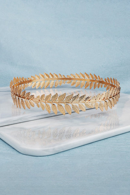 Laurel Wreath Gold Leaf Crown