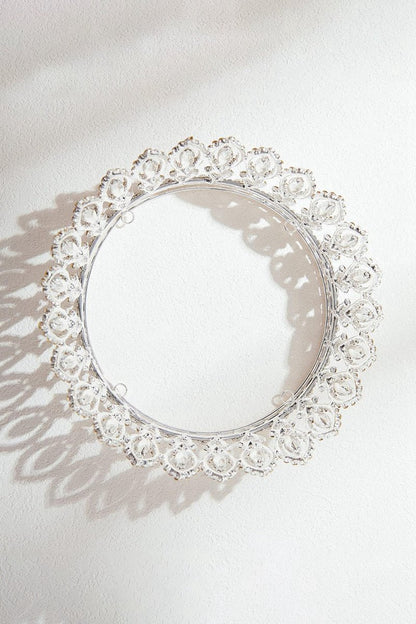 Baroque Silver Sparkly Crystal Crown
