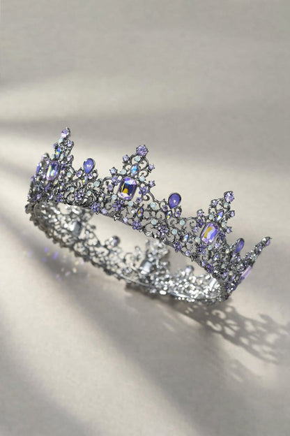 Baroque Colorful Crystal Crown
