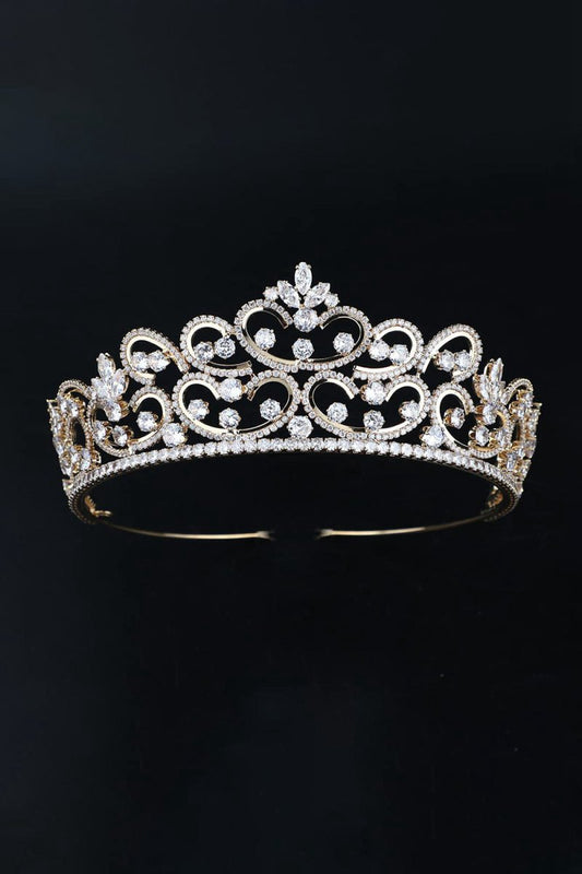 Silver Sparkly Crystal Bridal Crown