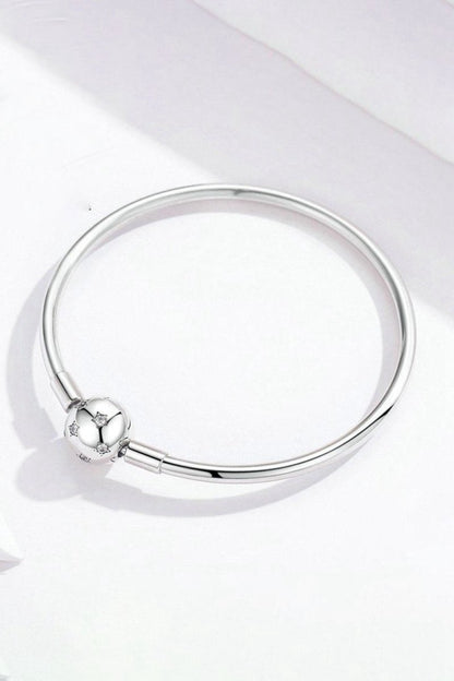 Star Bangle Bracelet In Sterling Silver