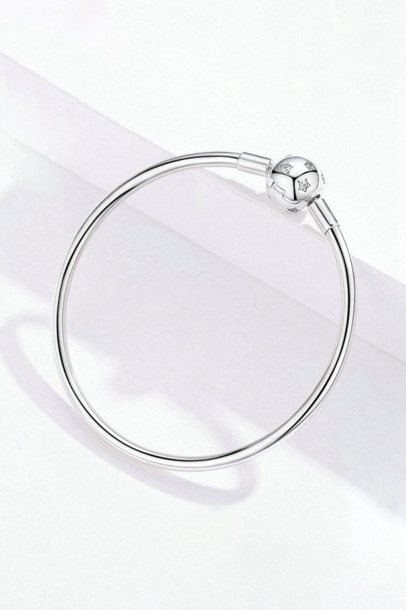 Star Bangle Bracelet In Sterling Silver