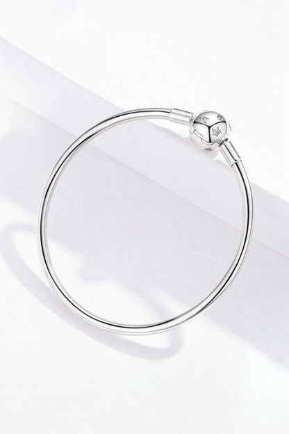 Star Bangle Bracelet In Sterling Silver