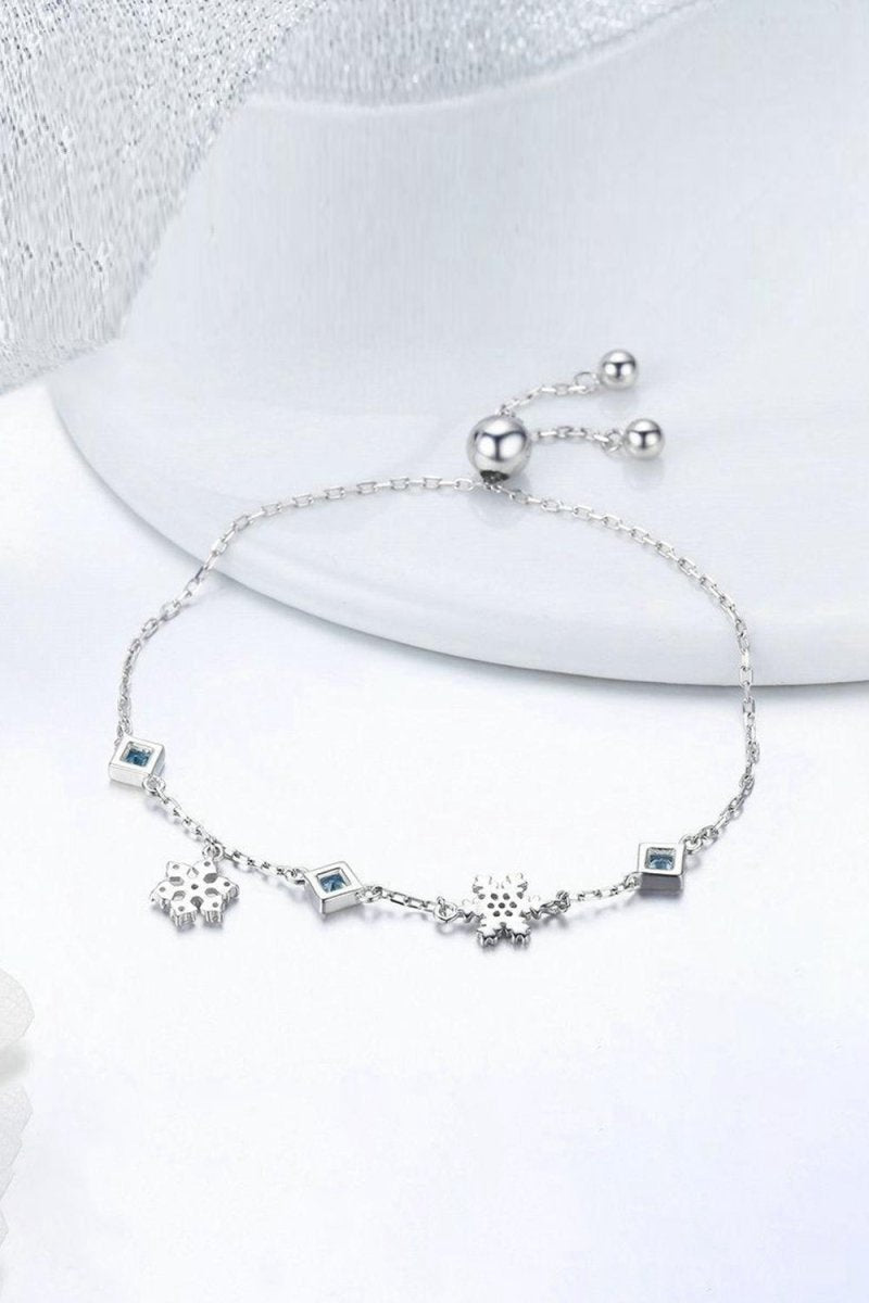 Snowflower Bolo Bracelet Bridesmaid Gift