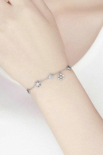 Snowflower Bolo Bracelet Bridesmaid Gift