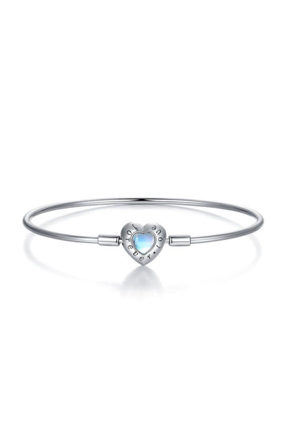 Heart Moonstone Bracelet Perfect Gift