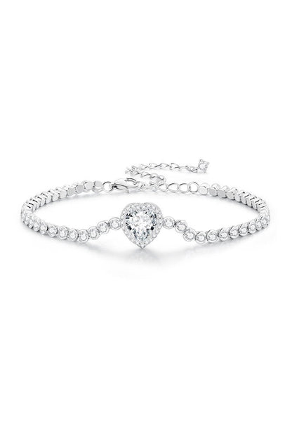 Sparkling Heart Bracelet