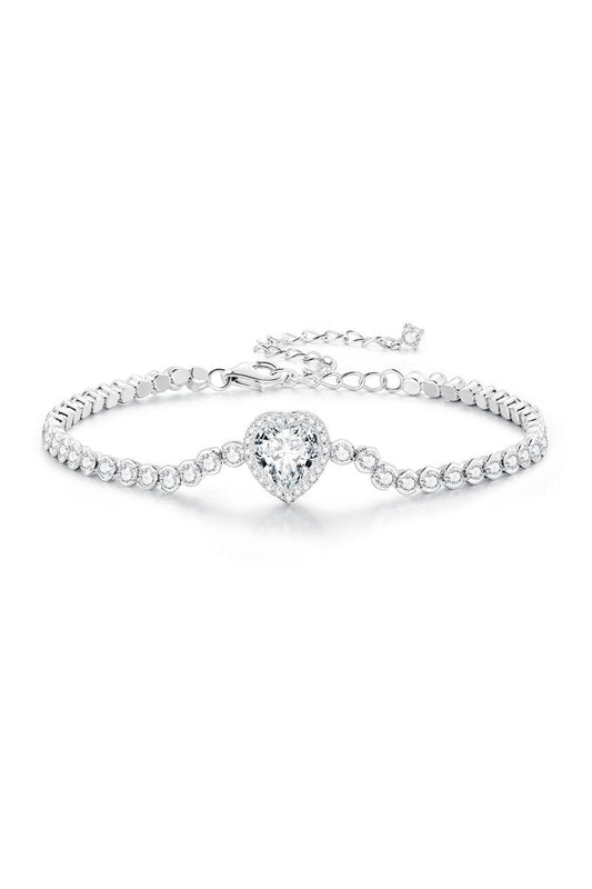 Sparkling Heart Bracelet