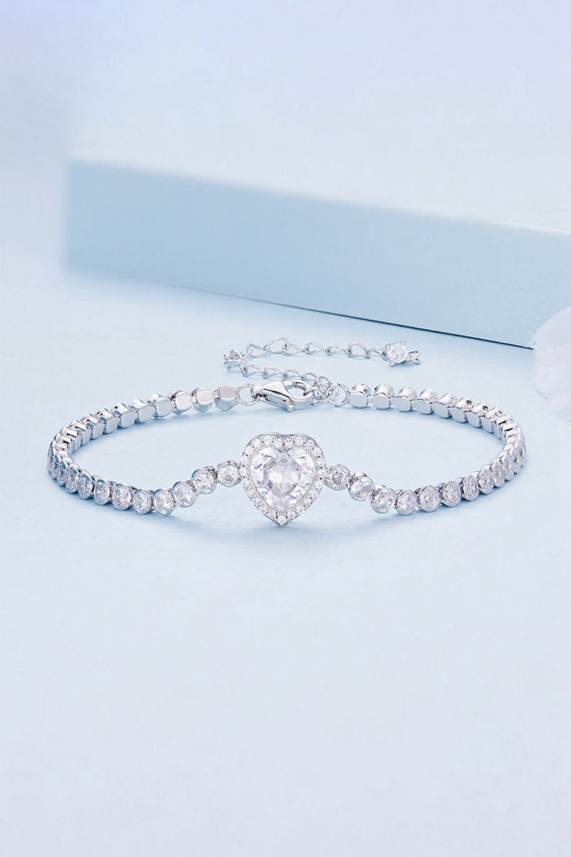 Sparkling Heart Bracelet