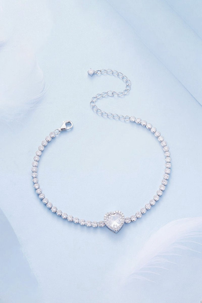 Sparkling Heart Bracelet