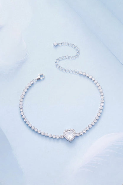 Sparkling Heart Bracelet