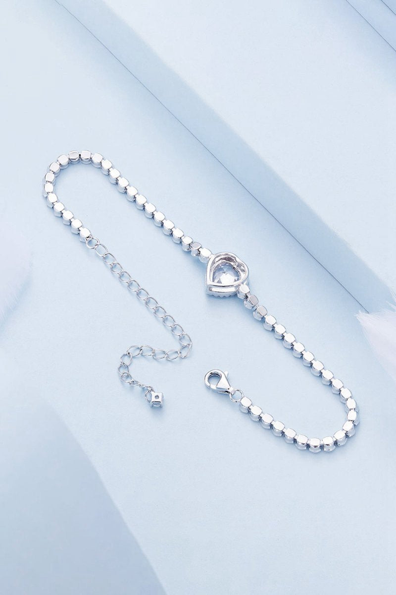 Sparkling Heart Bracelet