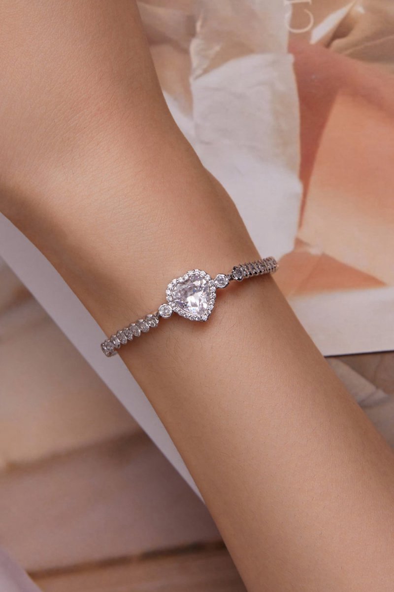 Sparkling Heart Bracelet
