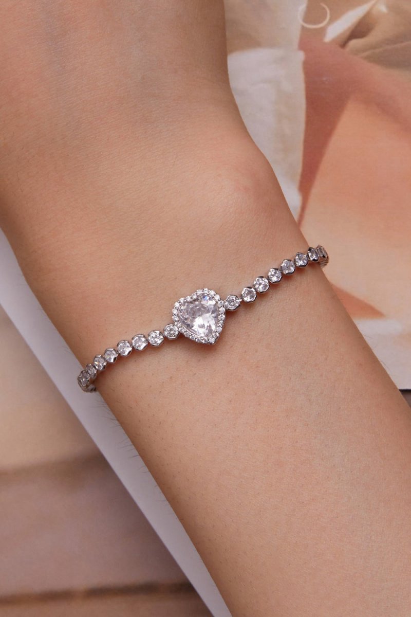 Sparkling Heart Bracelet