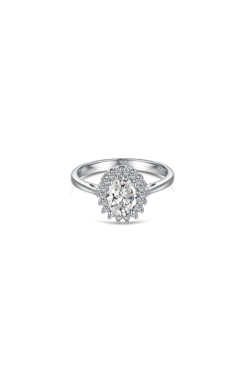 Citrine Oval Sparkle Cocktail Ring