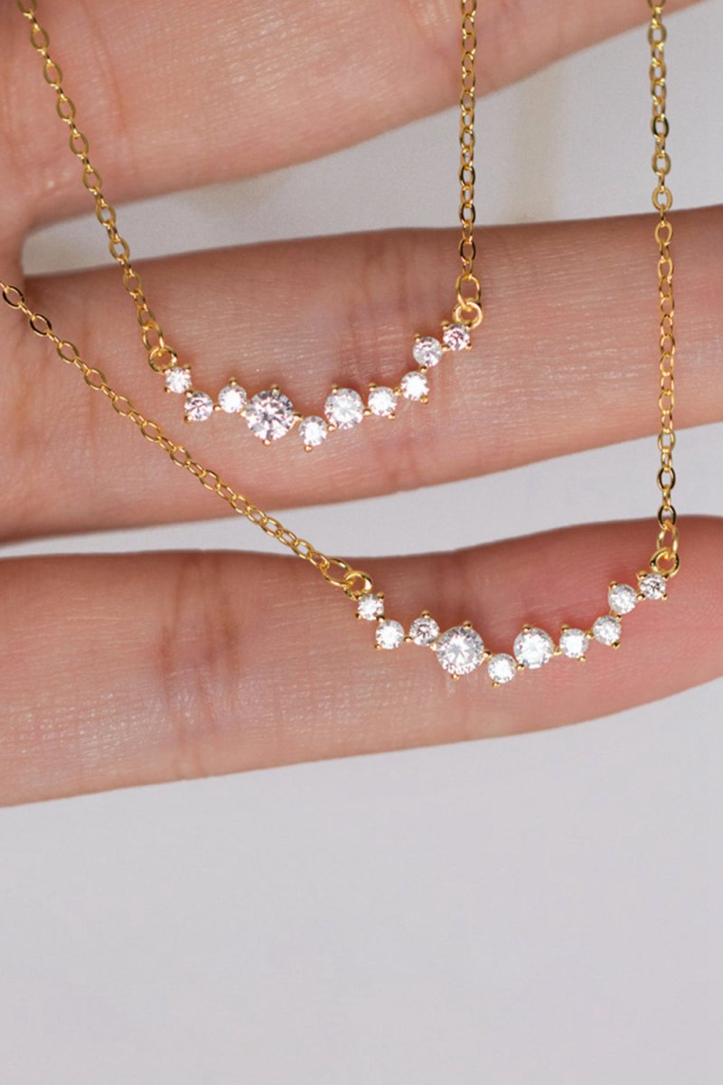 Smile Diamond Pendant Necklace