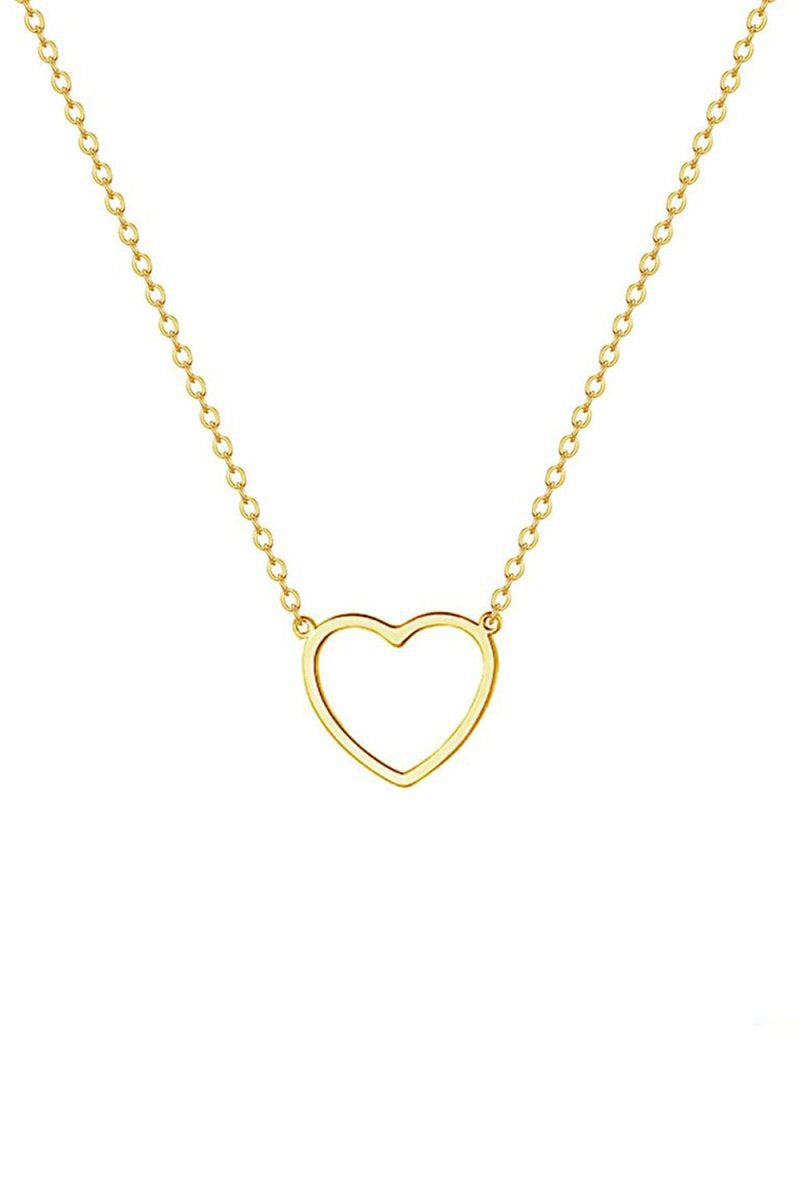 Hollow Heart Pendant Necklace