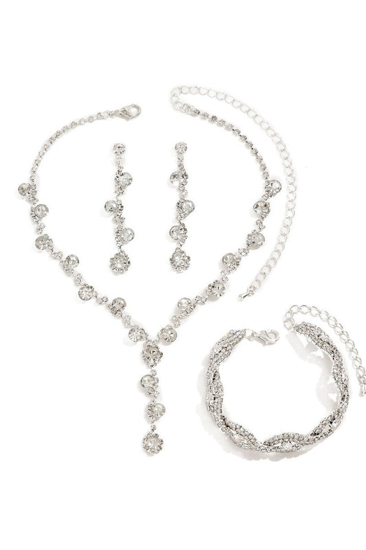 Silver Diamond Jewelry Sets
