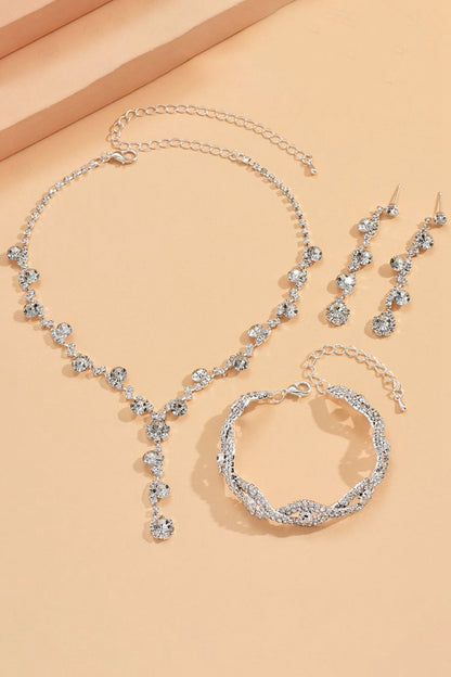 Silver Diamond Jewelry Sets