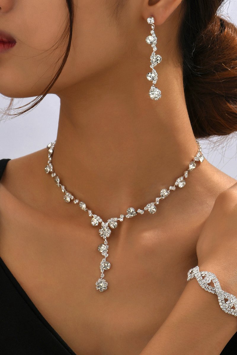 Silver Diamond Jewelry Sets