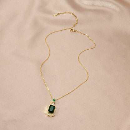 Zircon Pendant Necklace