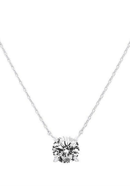 Round Zircon Necklace