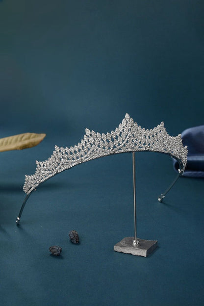 Silver Majestic Vine Crowns with Rhinestone