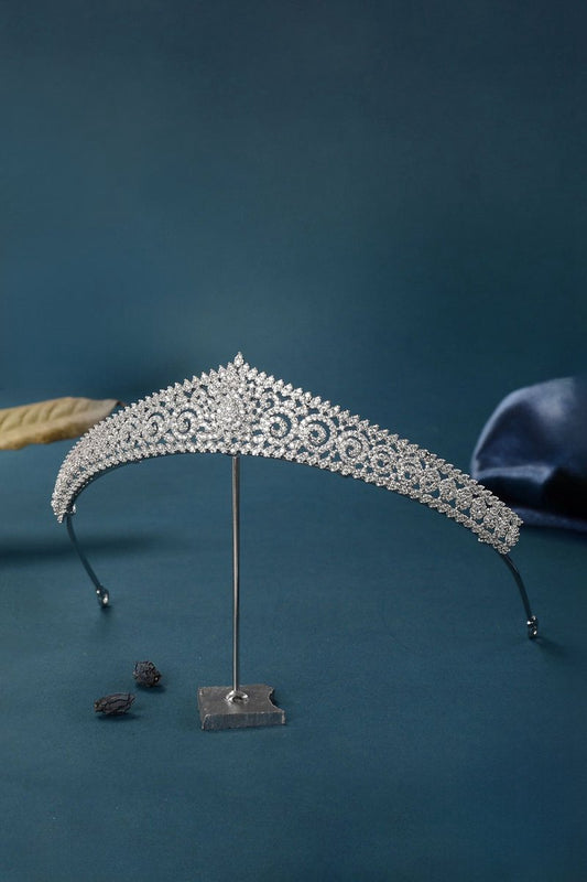 Silver Eternal Zircon Tiara